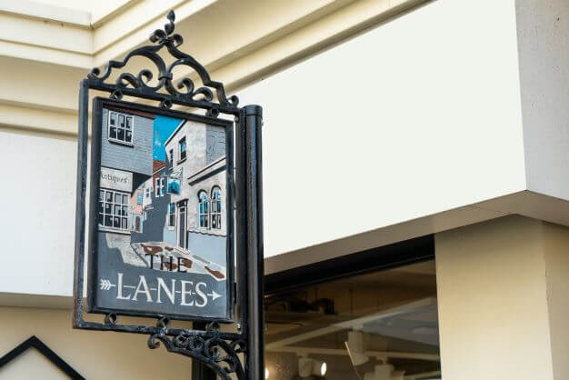 Brighton's World famous lanes are a shopping mecca