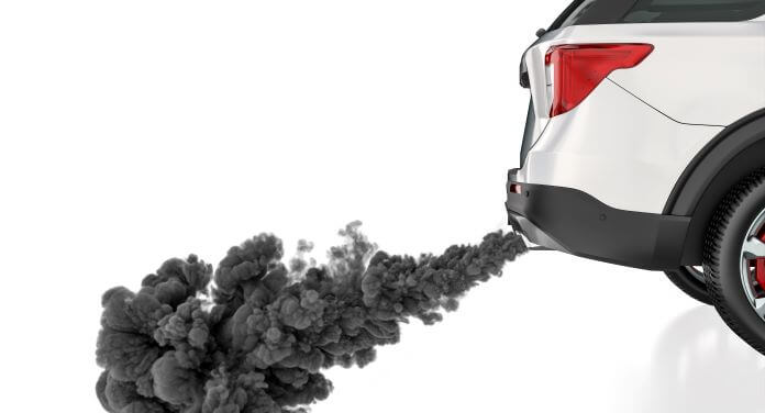 Car exhaust fumes